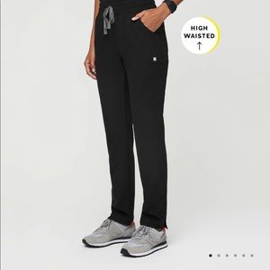 Figs High Waisted Scrub Pants - Black